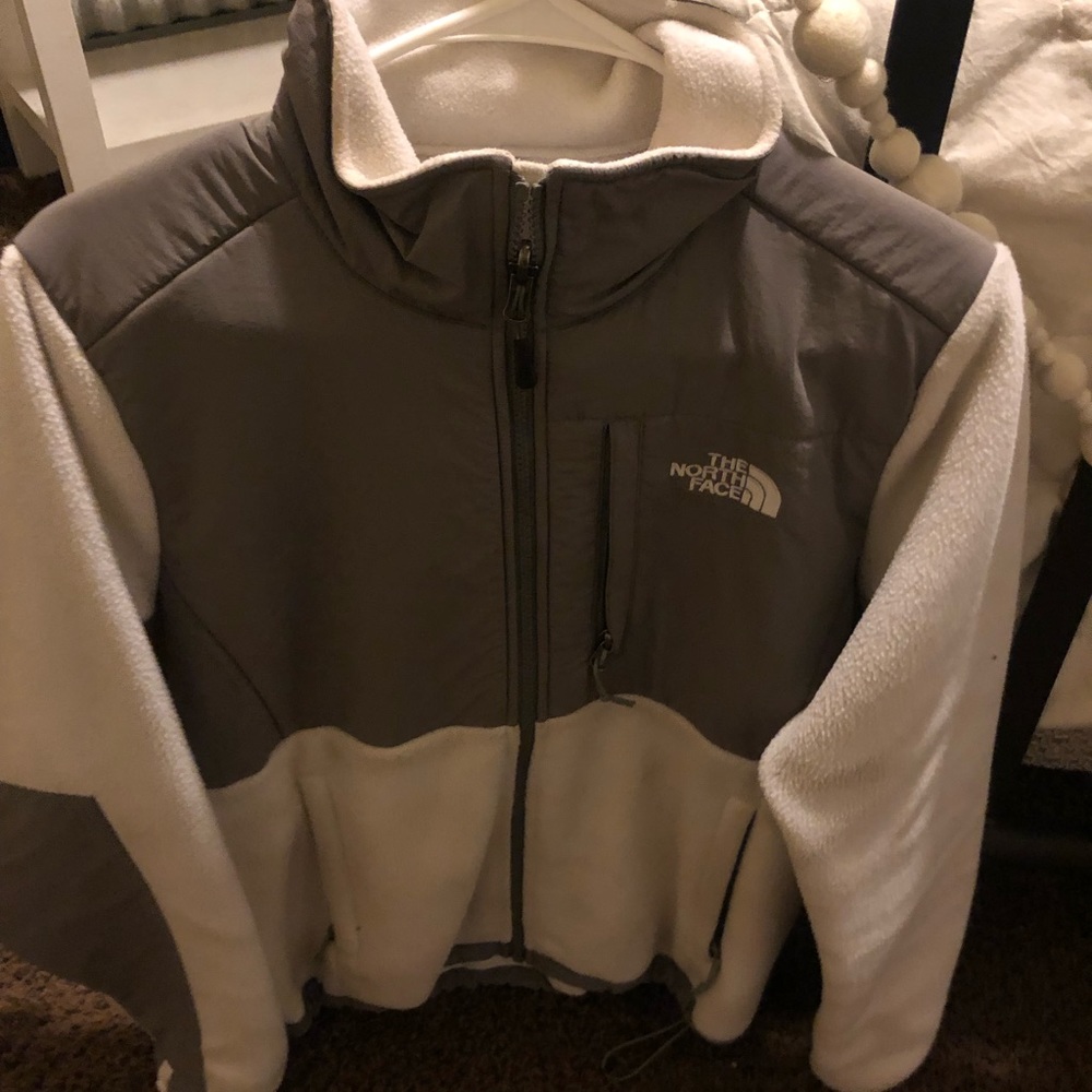 White Womens The North Face Fleece Jacket